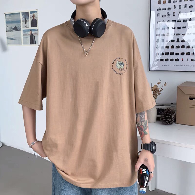 Áo thun tay lỡ form rộng - phông nam nữ cotton oversize - T shirt Chú Chó Bull - 2N Unisex | BigBuy360 - bigbuy360.vn