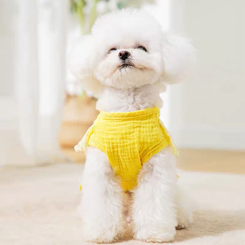 Đầm xô bông đính nơ dành cbo thú cưng