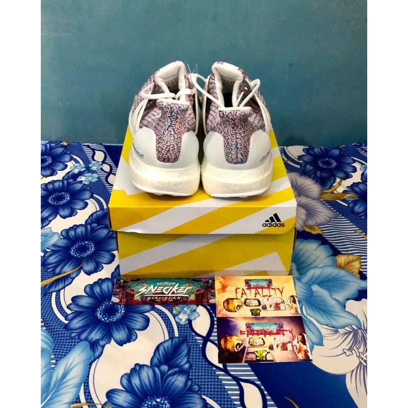 'Giày Cổ Thấp' adidas Ultra Boost 4.0 White Multi-Color 2 (100% Authentic)