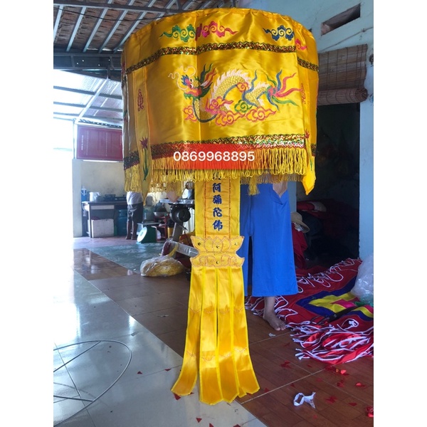 Tàn Lọng Thờ và phướn theo bộ thêu loại 80cm