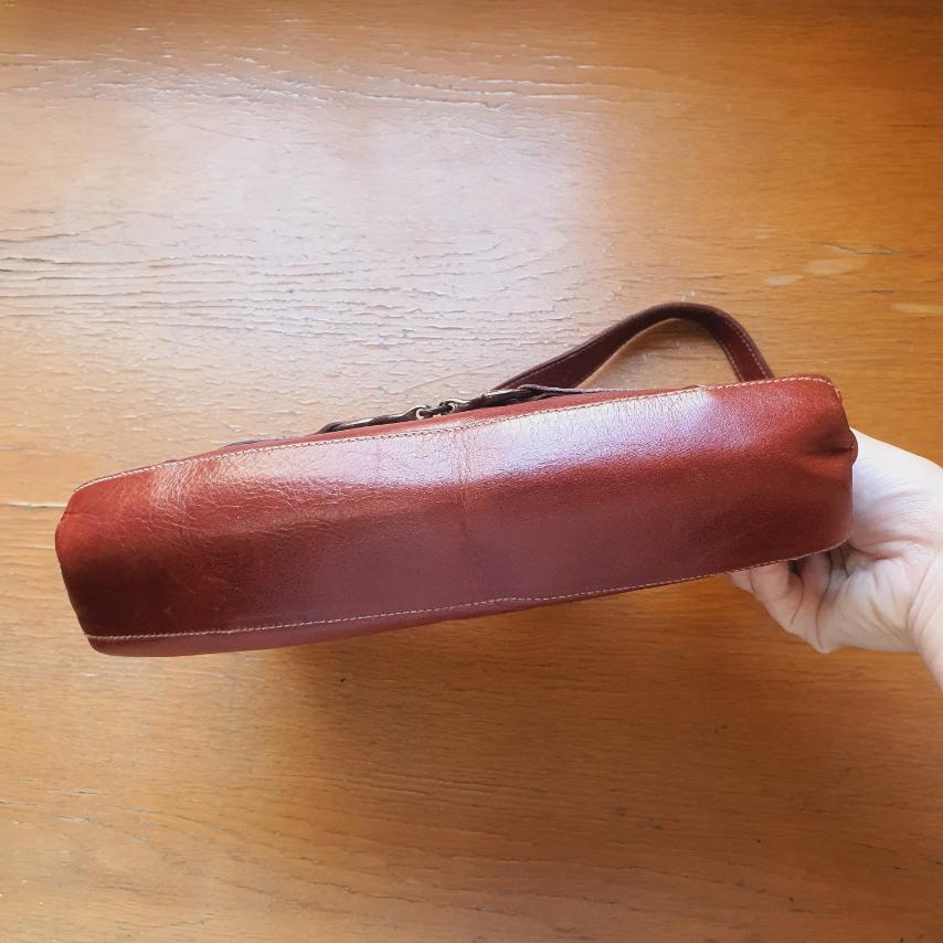 Túi đeo vai da thật vintage. Hiệu Evergreen. Made in Spain - em và nắng