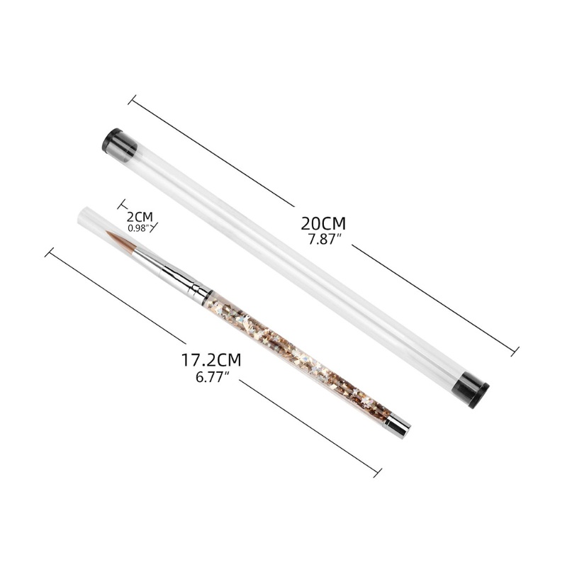 Youyo Dụng Cụ Vẽ Móng Tay Nylon Dạng Lỏng Đầy Màu Sắc Sáng Bóng Lấp Lánh