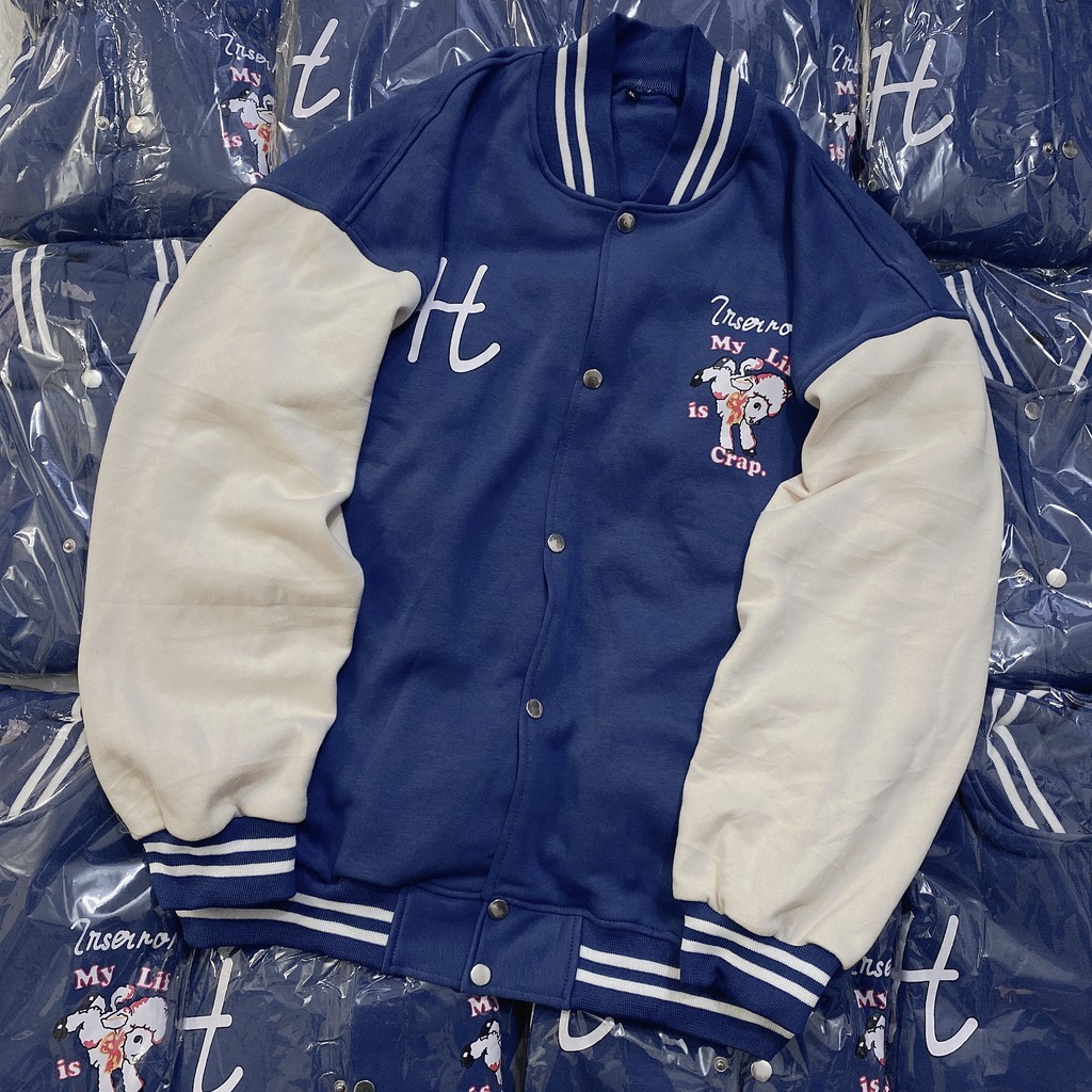 Áo Bomber in Cừu (hình thật - form unisex) | BigBuy360 - bigbuy360.vn