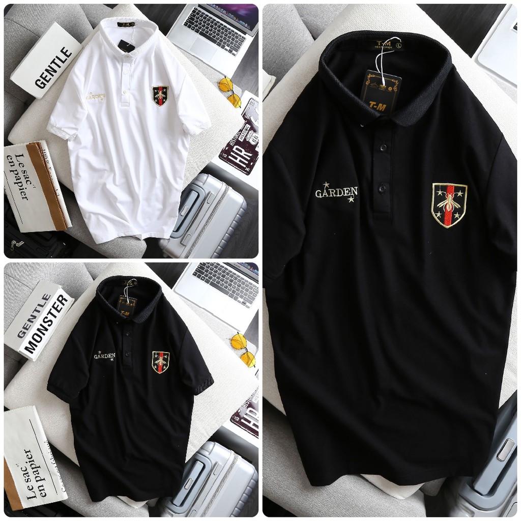 Áo thun Nam ngắn tay cổ bẻ cao cấp phối màu viền cánh tay và cổ, thêu logo nổi bật - New Hot | BigBuy360 - bigbuy360.vn