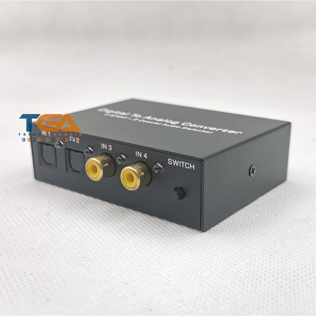 Bộ giải mã  chia Cáp Quang ÂM THANH  2 vào 1 ra