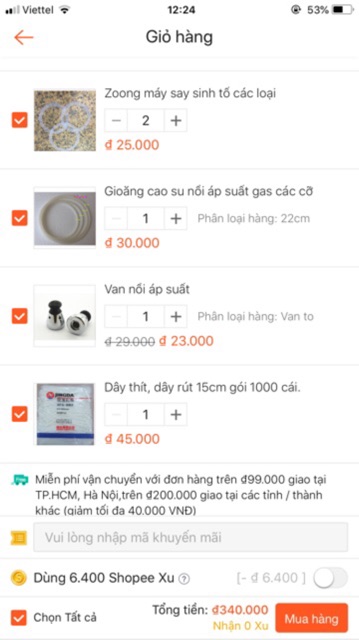 Combo 01 bộ lõi Kang,01 van áp suất nhỏ,to,02 zoong máy say,01 túi dây thít 1000c, 01 zoong áp suất gas size 22cm