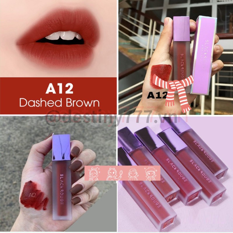 Son Black Rouge A12 ⚡️ Son Kem Lì Cao Cấp Không Chì⚡️𝑯𝒂̀𝒏𝒈 𝑯𝒂𝒏𝒅𝒎𝒂𝒅𝒆⚡️ | Thế Giới Skin Care