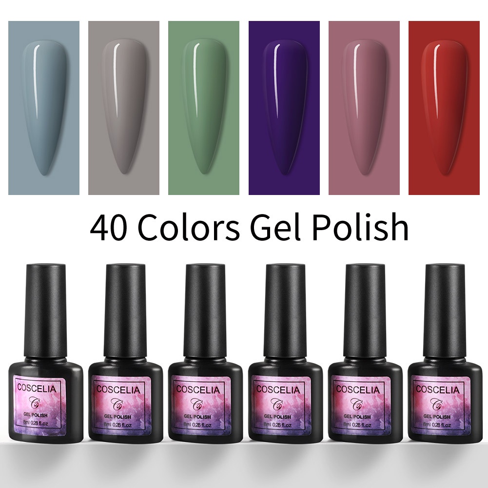 [Hàng mới về] Gel Sơn Móng Tay Coscelia 8ml / 0.27oz Nhiều Màu Tùy Chọn