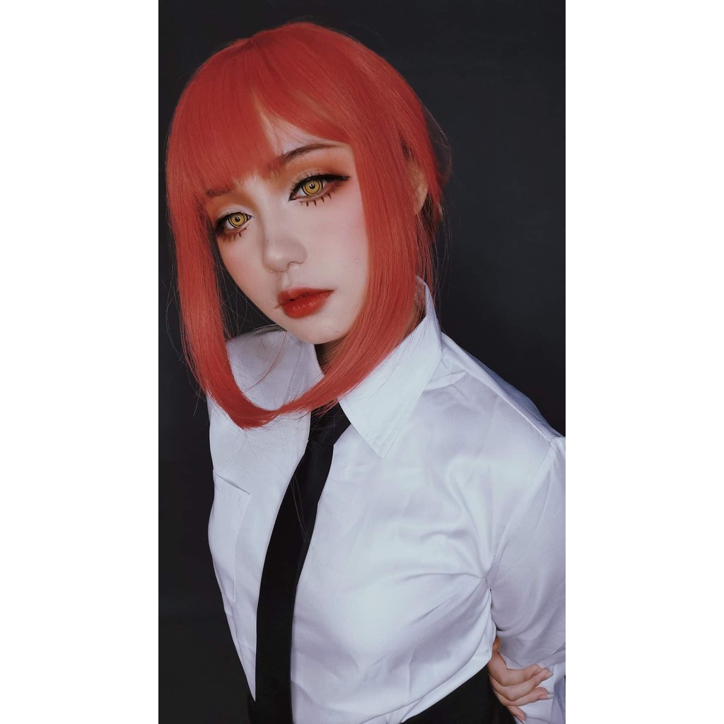 Kính áp tròng cosplay vàng 2 vòng - Lens cosplay nhân vật Makima Chainsaw man & Mihawk One Piece