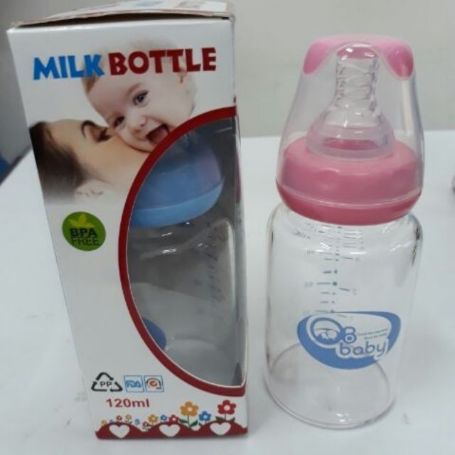 Bình sữa thủy tinh GB baby cổ hẹp 120ml - Hàn Quốc