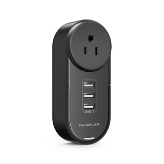 Sạc 3 cổng kiêm ổ cắm điện ravpower rp-pc003 - ismart 2.0