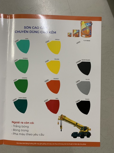 Sơn EPOXY REDSUN 2 thành phần. Màu xám, đen , trắng