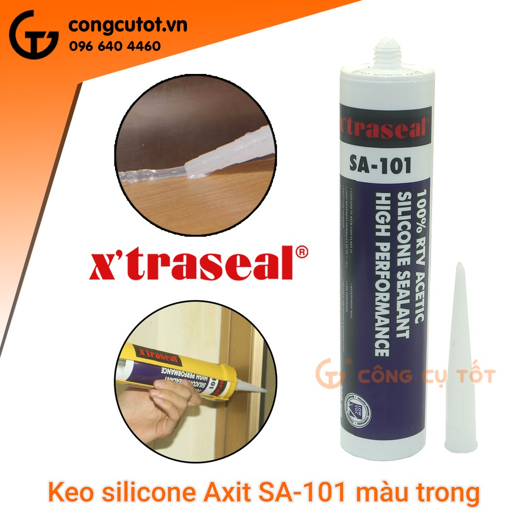 Keo silicone Axit 300ml X'traseal SA-101