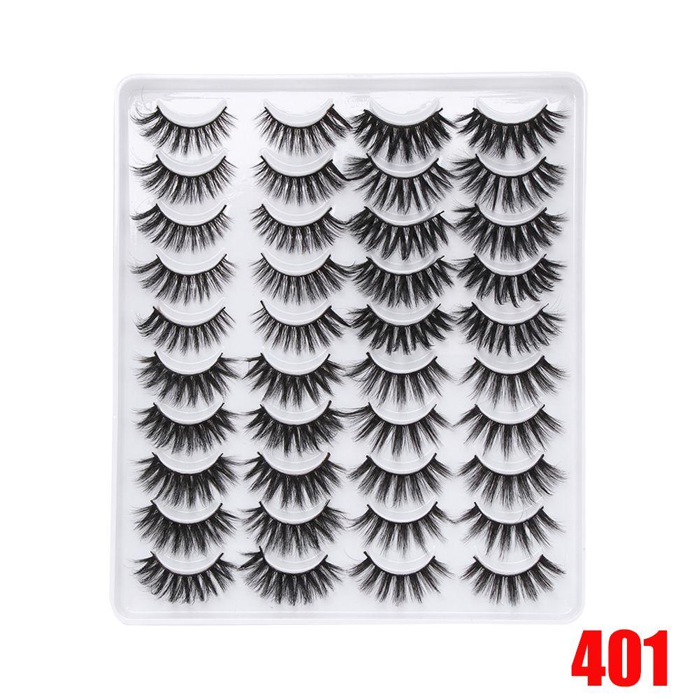 BORAG Set 20 Cặp Lông Mi Giả Dài Và Dày Trang Điểm Làm Đẹp