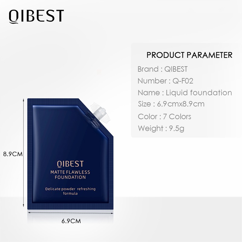 Kem nền QIBEST kềm dầu bền màu chống nước 7 màu tùy chọn 9.5g | BigBuy360 - bigbuy360.vn