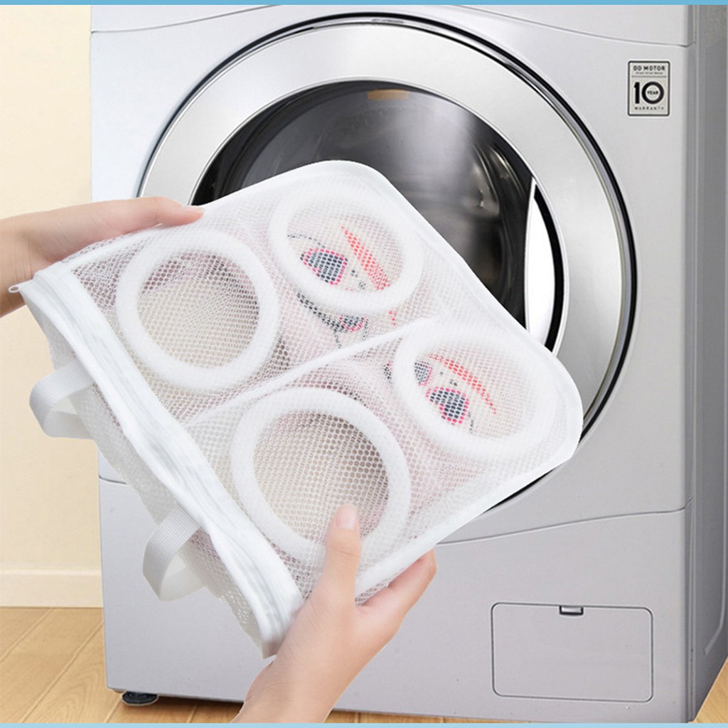 Túi giặt giày GADO túi giặt đồ lót dạng lưới có dây kéo và đệm chống sốc thông minh