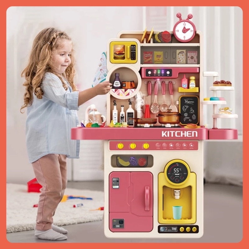 Đồ chơi nấu ăn kệ bếp 89 pcs mẫu 2022