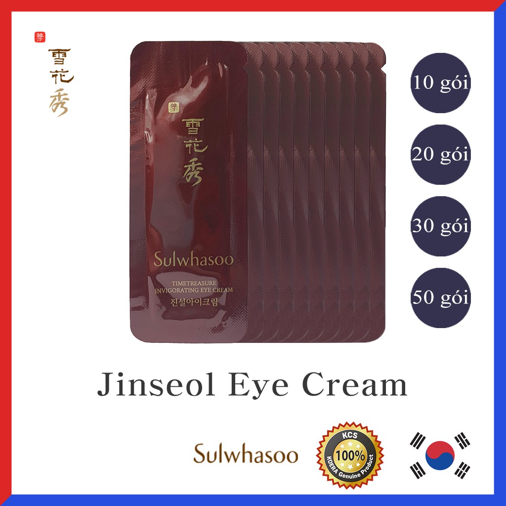 Gói Kem Dưỡng Mắt Sulwhasoo Timetreasure Invigorating Eye Cream Sample 1ml