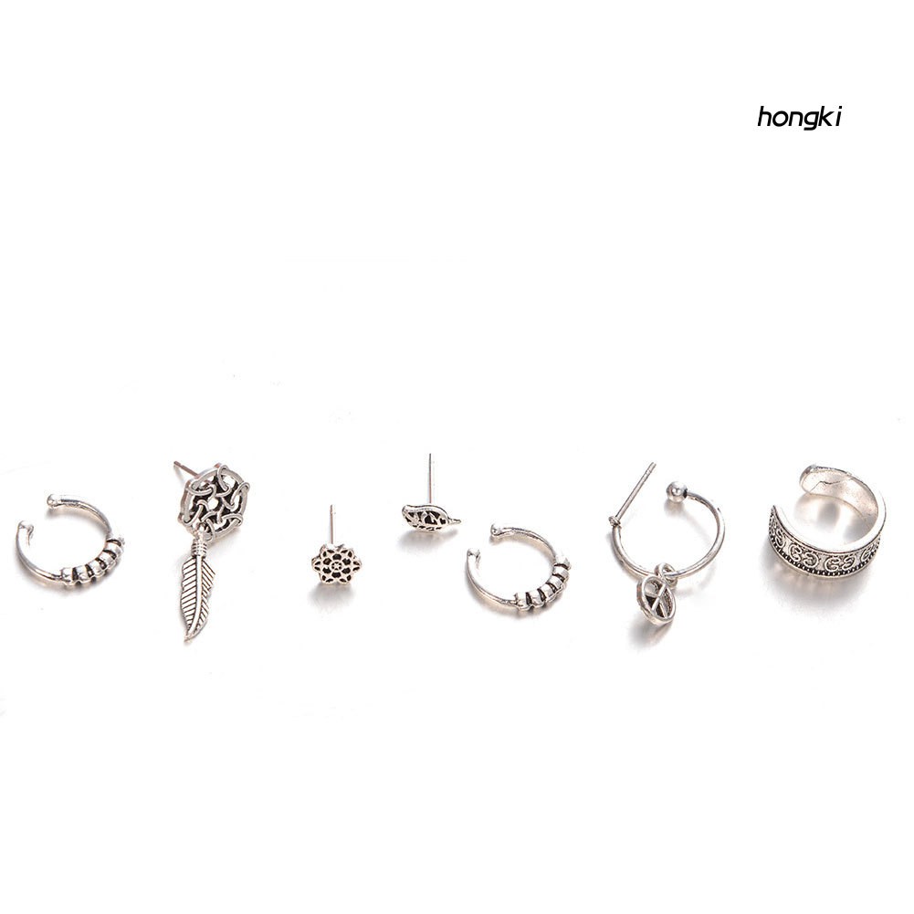 Set 7 Khuyên Tai Phong Cách Vintage Thời Trang Cho Nữ