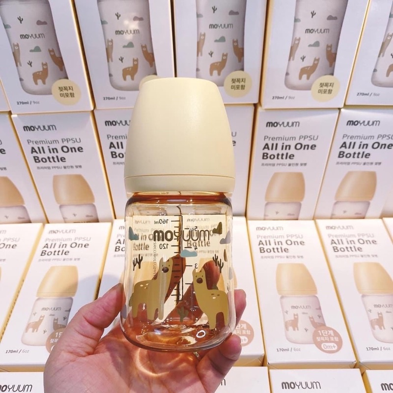 Bình Sữa Moyuum Hàn Quốc170ml/270ml Bản Lạc Đà Llama Edition