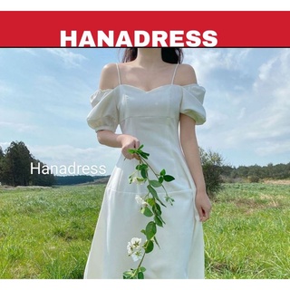 Đầm trắng dự tiệc tay bồng , trễ vai 2 dây mặc 2 kiểu có lót ( kèm ảnh thật)