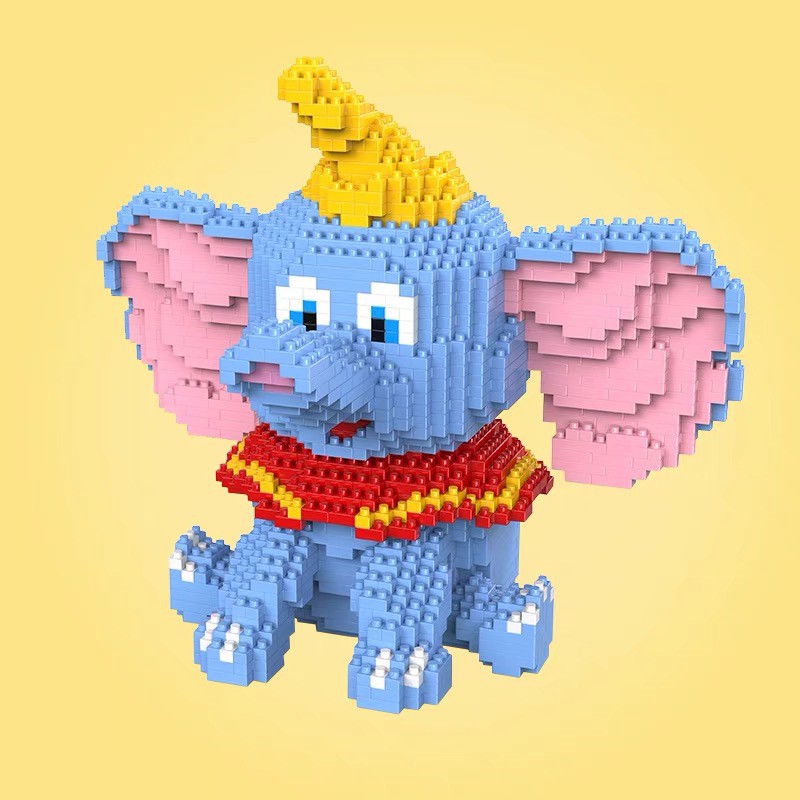 Xếp hình lego con voi Bộ lắp ráp chú voi con hàng  nanoblock nano block cho bé 1787 Mảnh Ghép HC MAGIC 1022