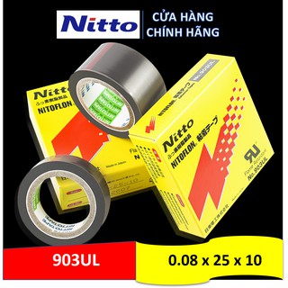 NITTO DENKO 903UL NHẬT BẢN 0.08 x 25 x 10 băng keo chịu nhiệt độ cao, băng keo chống mài mòn , máy hàn kín chịu nhiệt