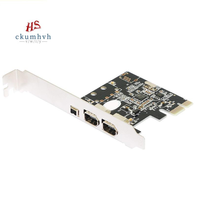 PCI-E 1X To 1394 Card 3 Port DV HD Video Capture Card Pcie To 1394A 6Pin 4Pin Port Adapter Card for Desktop PC Hot-Swap.