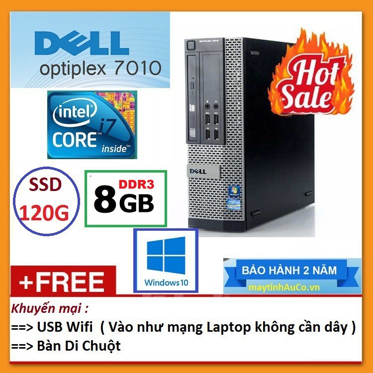 Máy tính đồng bộ DELLl Optiplex Core i7 3770 / 8G / SSD 120G . Tặng ổ cứng HDD 250G 2 | BigBuy360 - bigbuy360.vn
