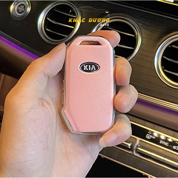 Ốp chìa khoá Kia Cerato nhựa TPU đính đá nhân tạo sang trọng