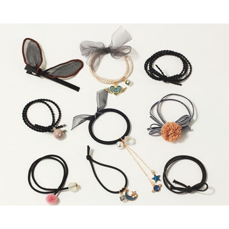 Combo 9 dây cột tóc,,,