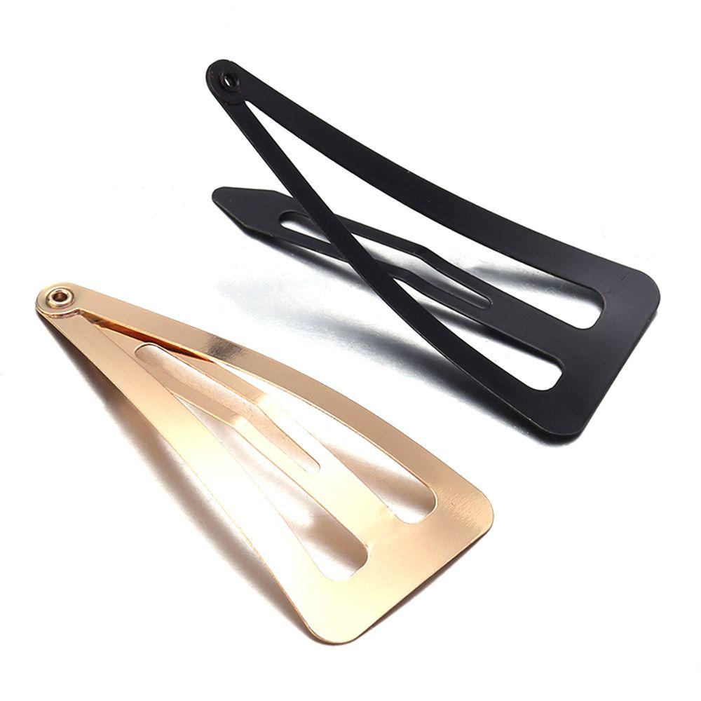 Kẹp Tóc Tam Giác Màu Đen|Set 10 Kẹp Tóc Phong Cách Retro Cho Nữ