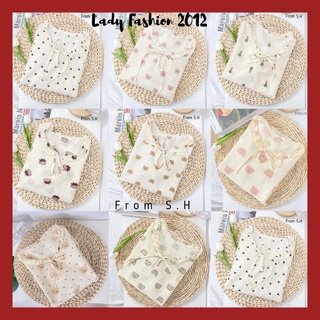 Bộ măc nhà dài_chất đũi xốp cao cấp_Lady fashion 2012