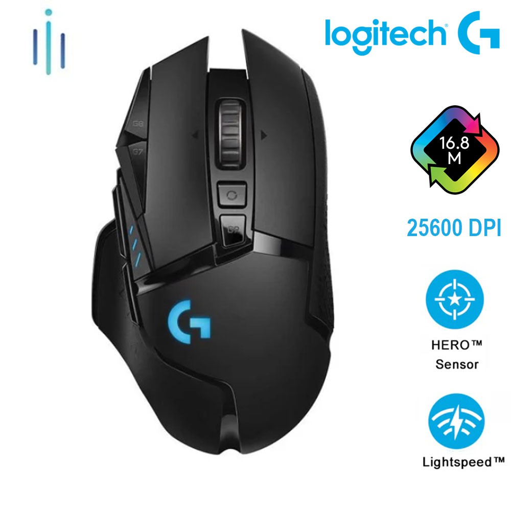 Chuột Logitech G502 HERO LIGHTSPEED Wireless-Chính hãng