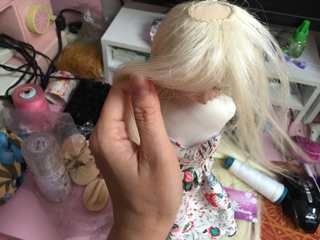 Chụp đầu/Wigcap thun dùng để may tóc búp bê BJDolls