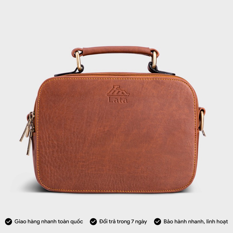 Túi đeo chéo nữ thời trang LATA HN90 da tổng hợp phong cách vintage Bảo hành trọn đời