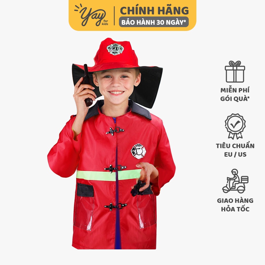 Đồ hoá trang trẻ em - Áo Lính Cứu Hoả LC01619 - Yay