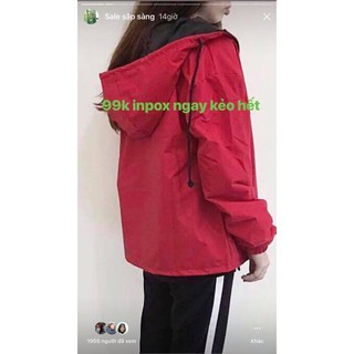 Áo Khoác Dù nhiều màu