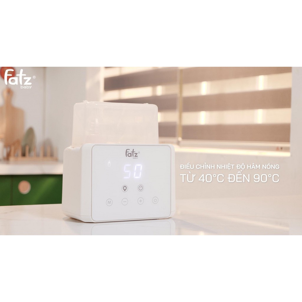 [BH 24 tháng] Máy hâm sữa và tiệt trùng Fatz Baby Duo 3 / Duo 3 Plus có chức năng hâm / rã đông thức ăn