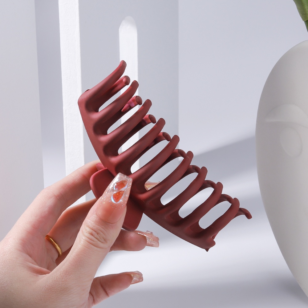 KIDSBOWS 1 Kẹp Tóc Càng Cua Bằng Acrylic Nhám Màu Trơn Kiểu Hàn Quốc Thanh Lịch Dành Cho Nữ