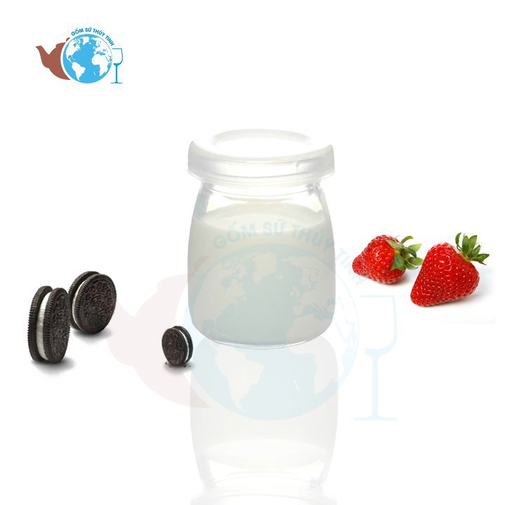 (loại dầy) Bộ 12 hũ thủy tinh pudding 100ml