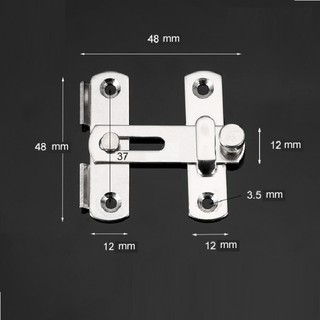 CHỐT 48*48*12mm GẠT INOX kích thước nhỏ  - DIY369