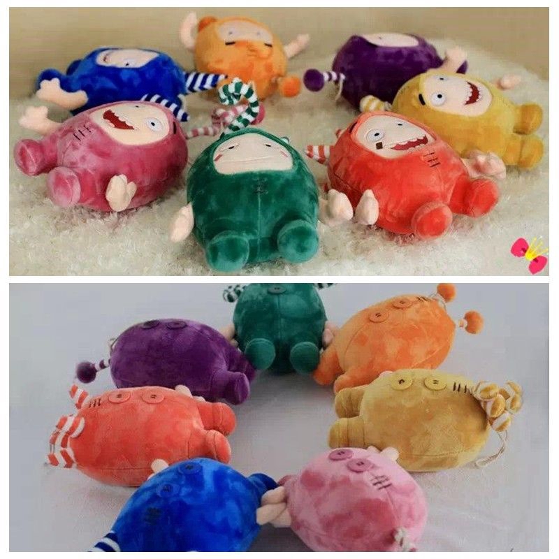 18/30CM thú nhồi bông Oddbods Cuddly Toy Newt Bubbles Pogo Zee Jeff Fuse Slick Plush Soft Doll Kids Toys