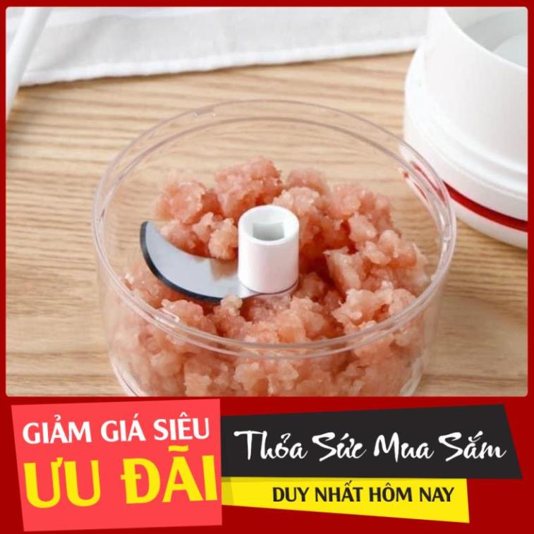 Xay tỏi ớt mini bằng tay Mini Food Chopper, máy xay thịt thực phẩm [Giá sốc] .