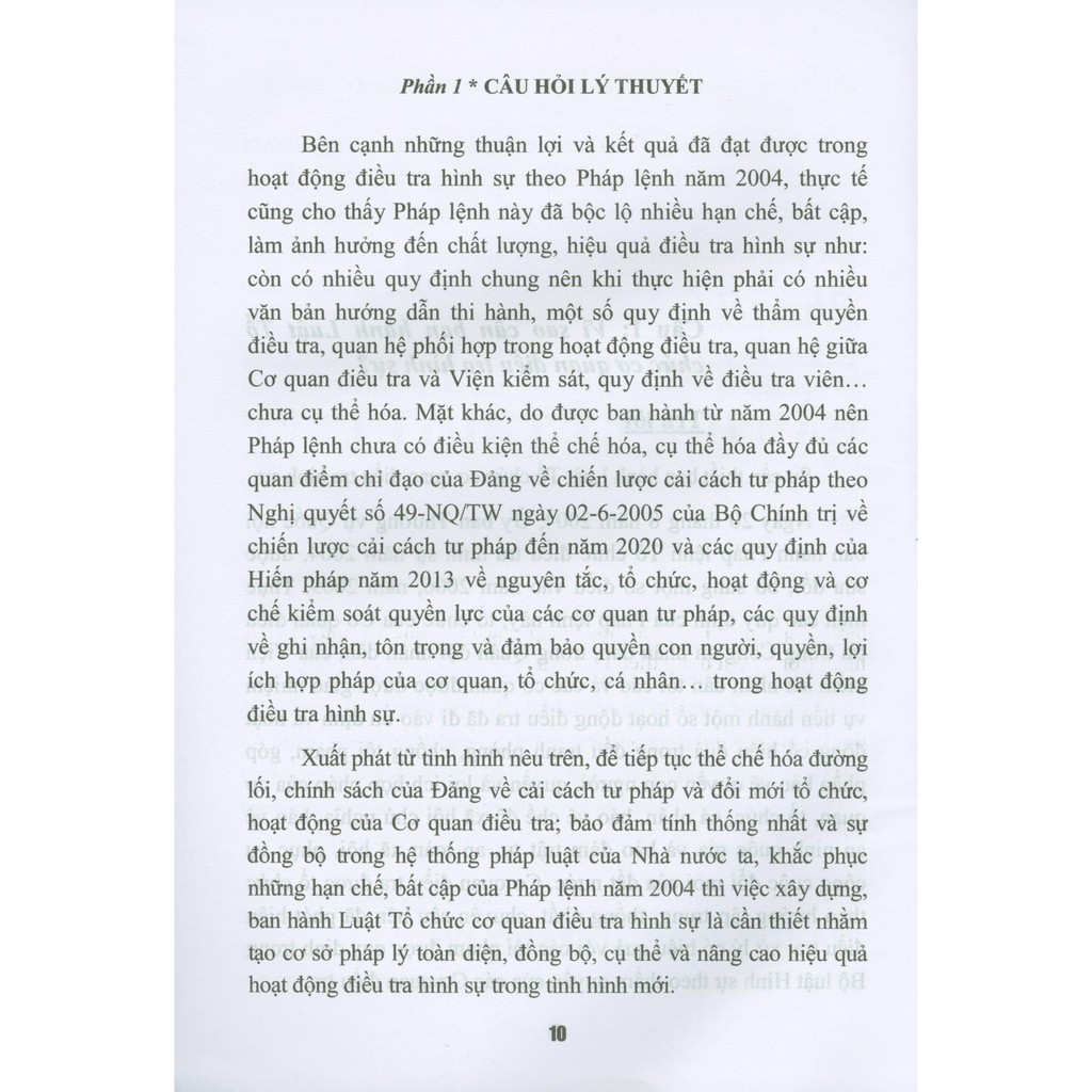 Sách - Hỏi -Đáp Về Luật Tổ Chức Cơ Quan Điều Tra Hình Sự Và Các Văn Bản Hướng Dẫn Thi Hành | BigBuy360 - bigbuy360.vn