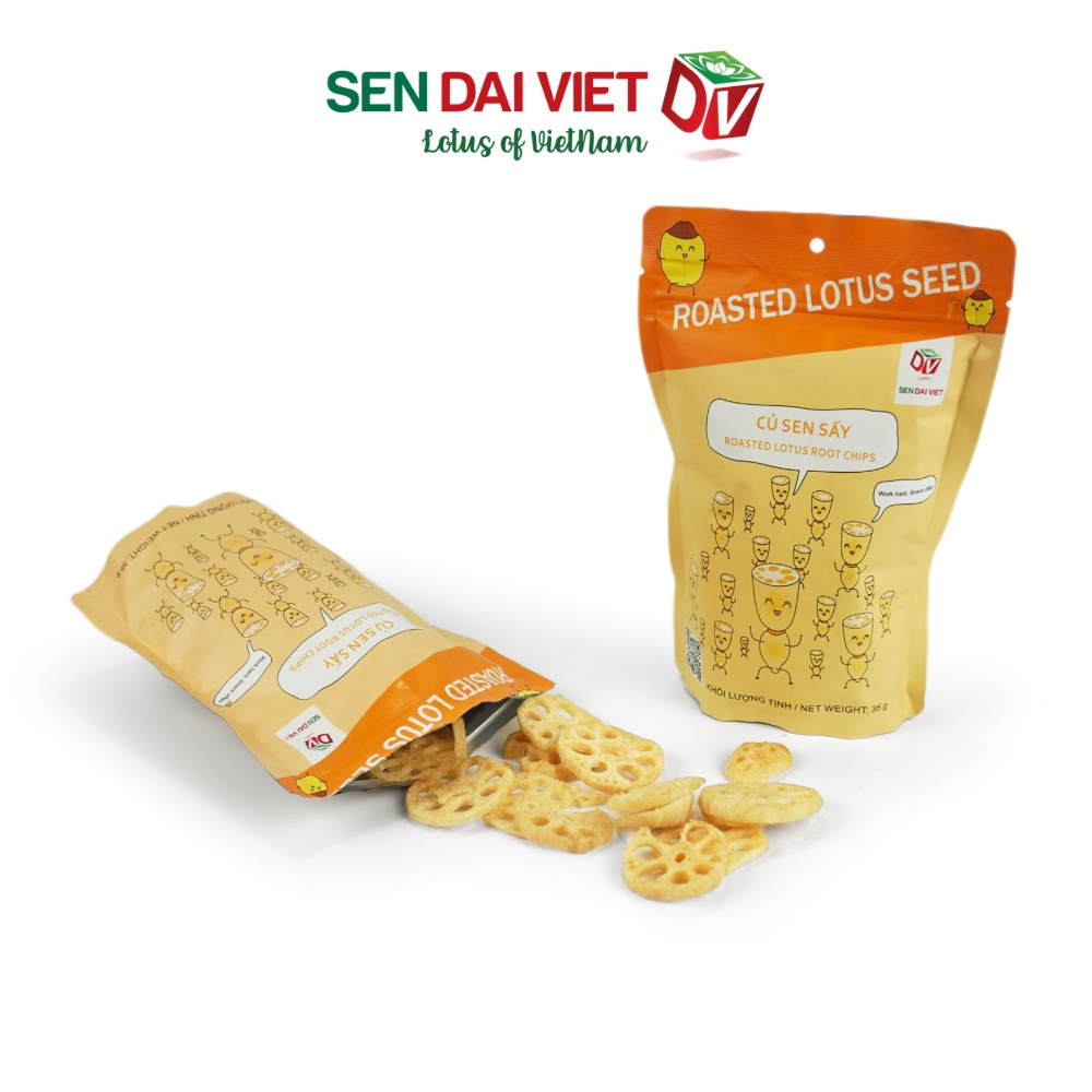 Củ Sen Sấy-Không Đường, Ăn Vặt Không Lo Tăng Ký-DV-Gói 35g