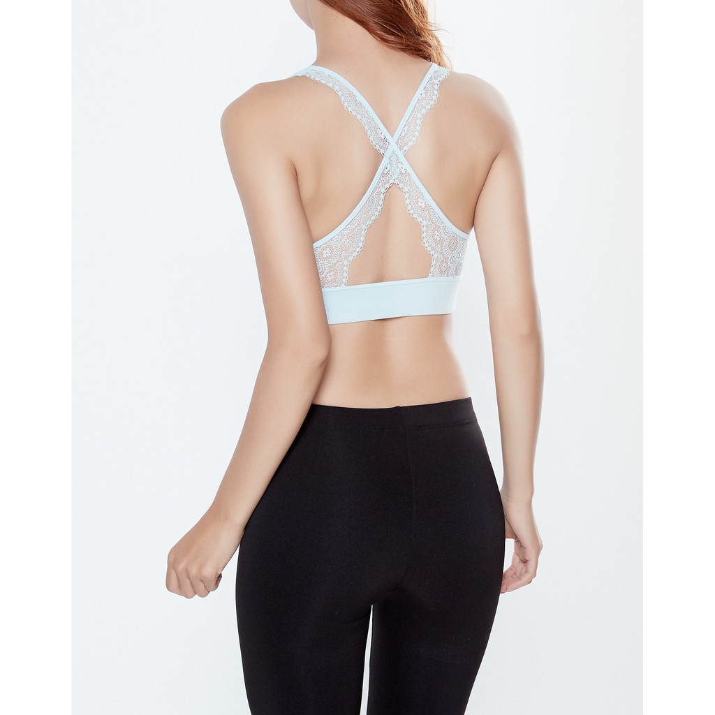 [QUÀ TẶNG 70K] Áo Ngực Nữ Thể Thao Không Gọng Mút Mỏng Bralette Sporty Miley Lingerie - Xanh BRM07004