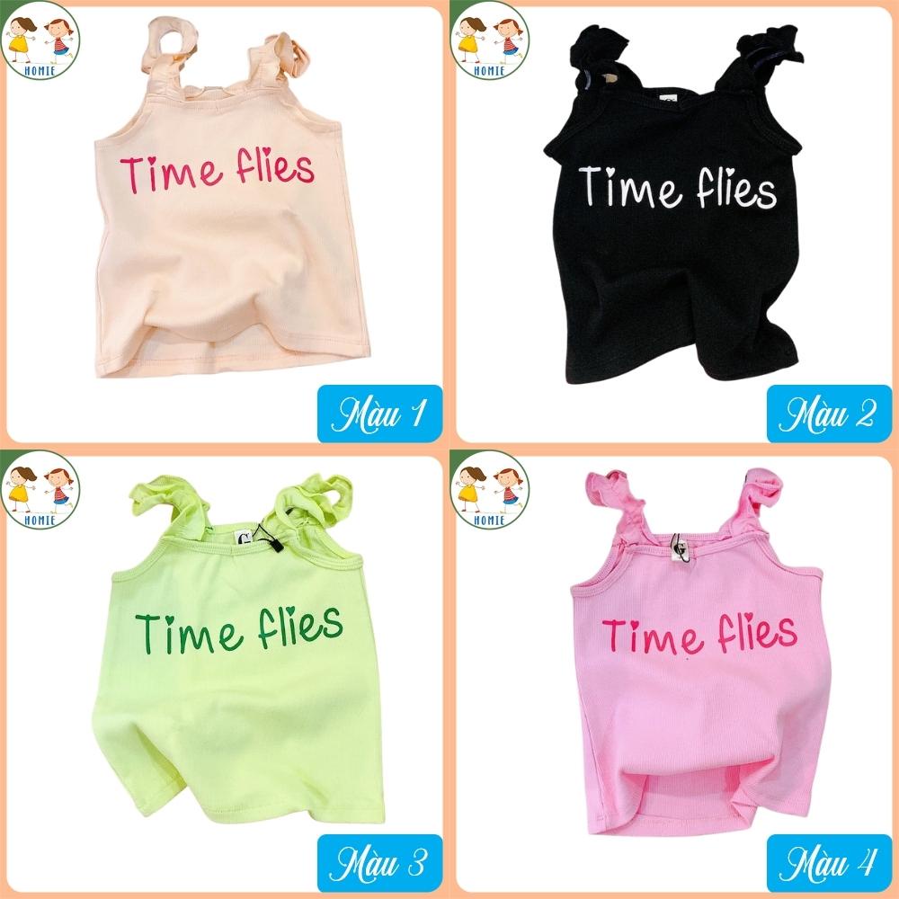Áo Hai Dây Cho Bé Gái 9-26 Kg Set Áo Kiều Đẹp Vải Thun Gân Co Giãn Tốt Siêu Yêu Mặc Nhà Mềm Mịn Mát Homie Kids