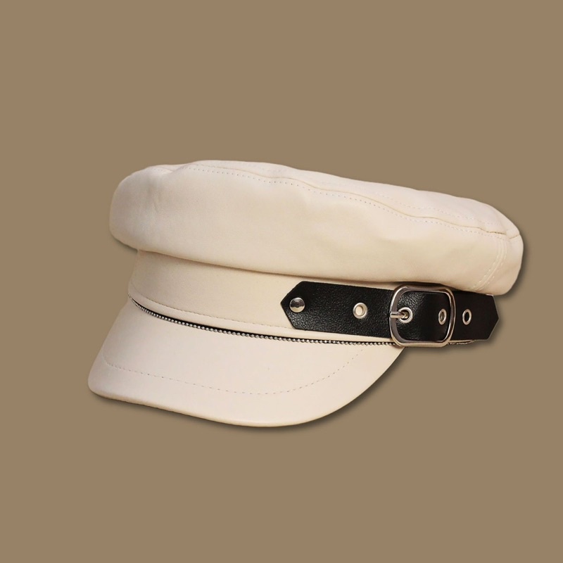 Nón Da Thuỷ Thủ - Mũ Nồi - Baret - Baker Boy Thuyền Trưởng Khoá Đinh Vuông