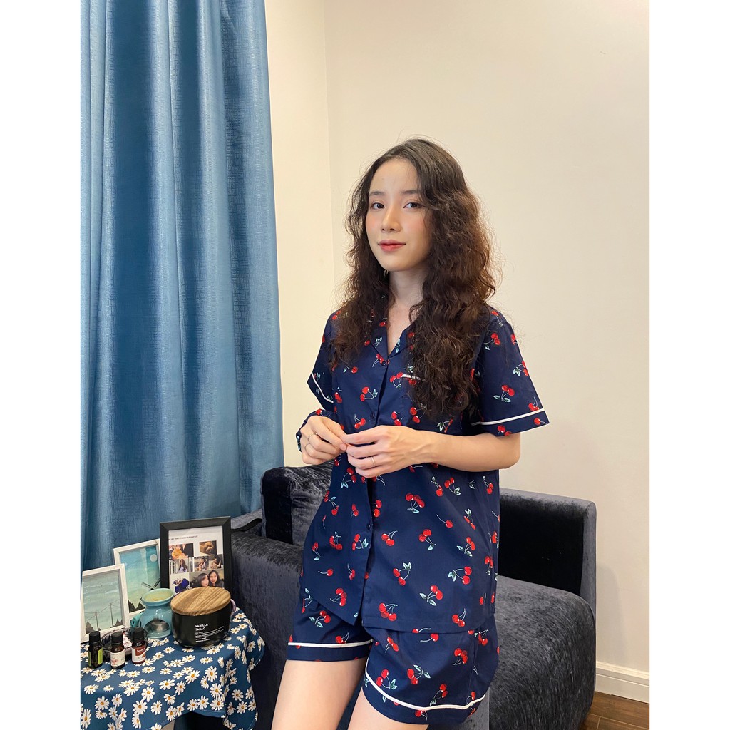 ĐỒ BỘ PIJAMA 💖FREESHIP💖 Bộ mặc nhà nữ chất thô Hàn cao cấp mềm mát, hoạ tiết xinh, tay ngắn quần đùi | BigBuy360 - bigbuy360.vn